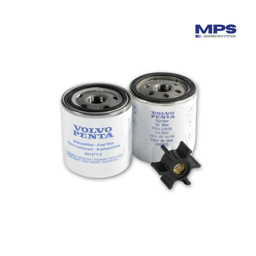 Volvo Penta D2-40 engine service kit with filters and gaskets