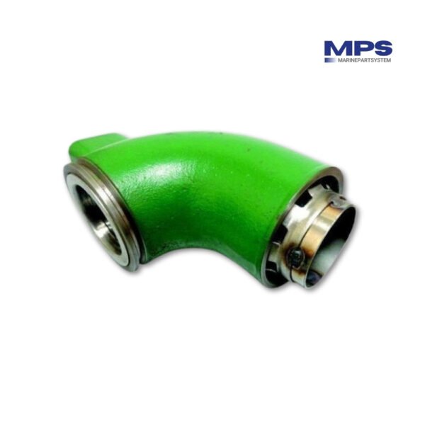 xuitlaatbocht voor Volvo Penta TMD30A, TAMD30A, AQAD30A, TMD40A/B/C, TAMD40A/B, AQAD40A/B - gietijzer, geschilderd, klaar voor installatie