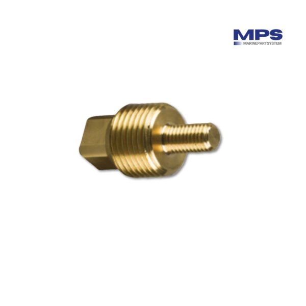 Tapón de latón Volvo Penta BSPT 1/2″ con rosca macho M8 | 838929