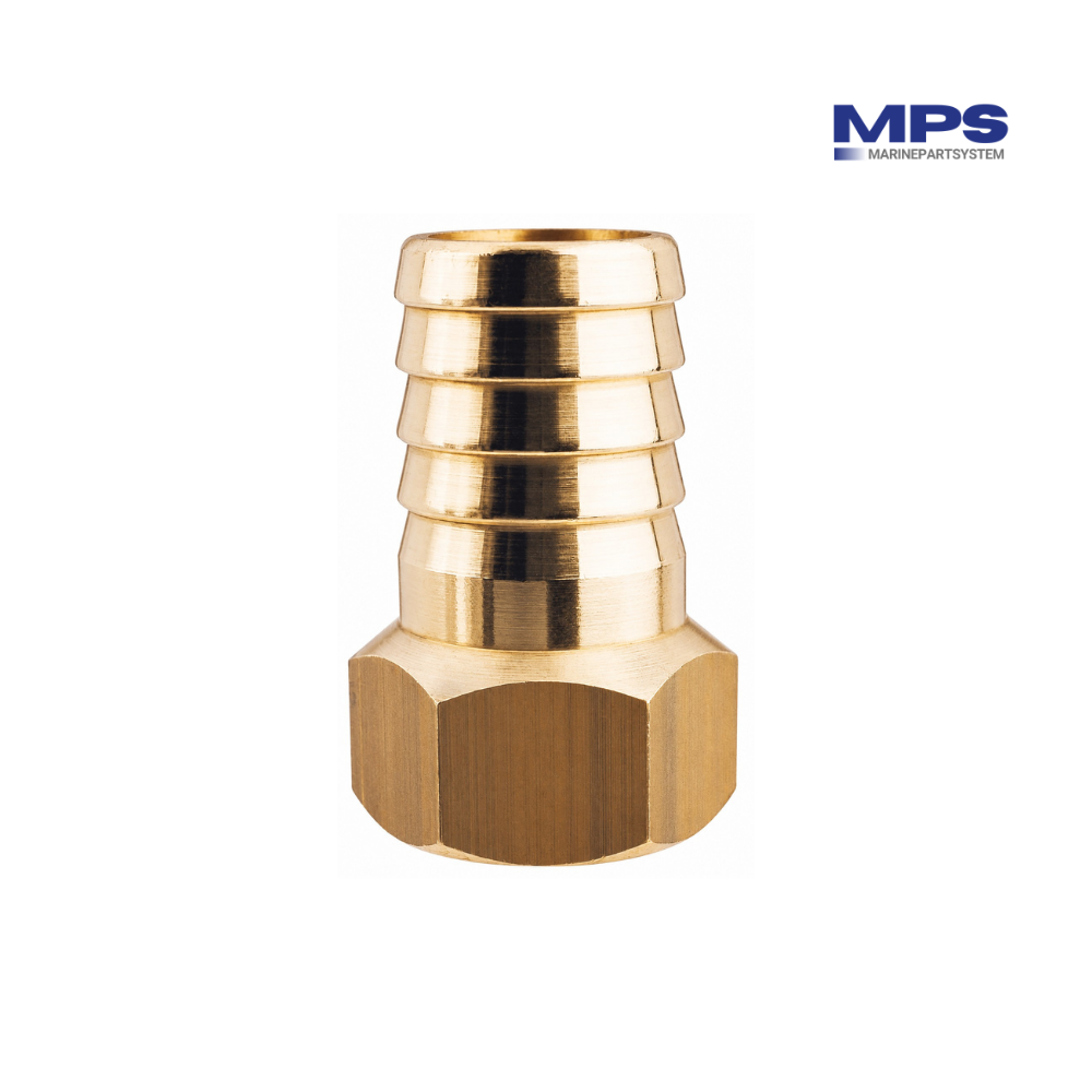 CR-messing slangtule 1/2" binnendraad x 13 mm - GS30830