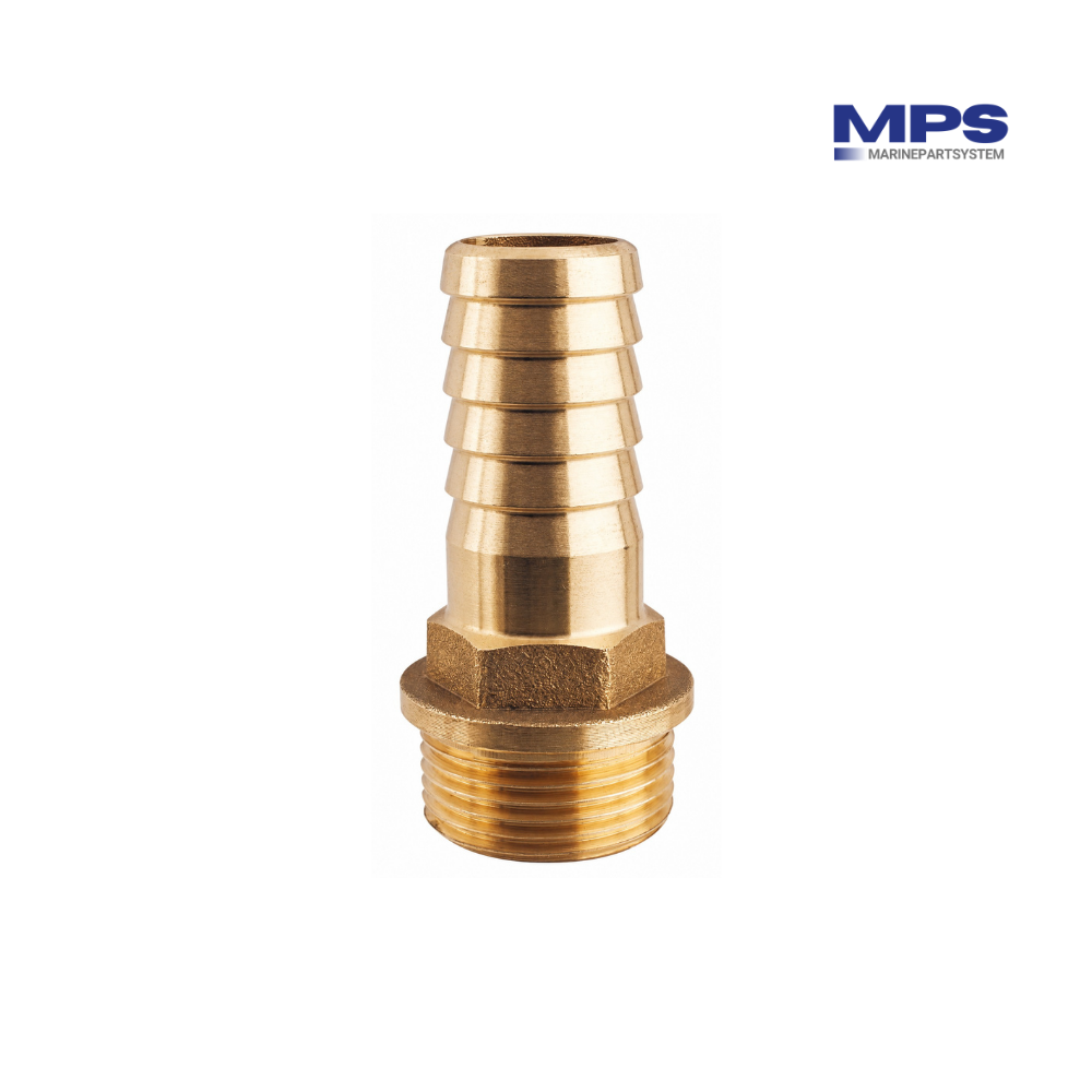 CR-messing slangtule 1/2" buitendraad x 18 mm - GS30833