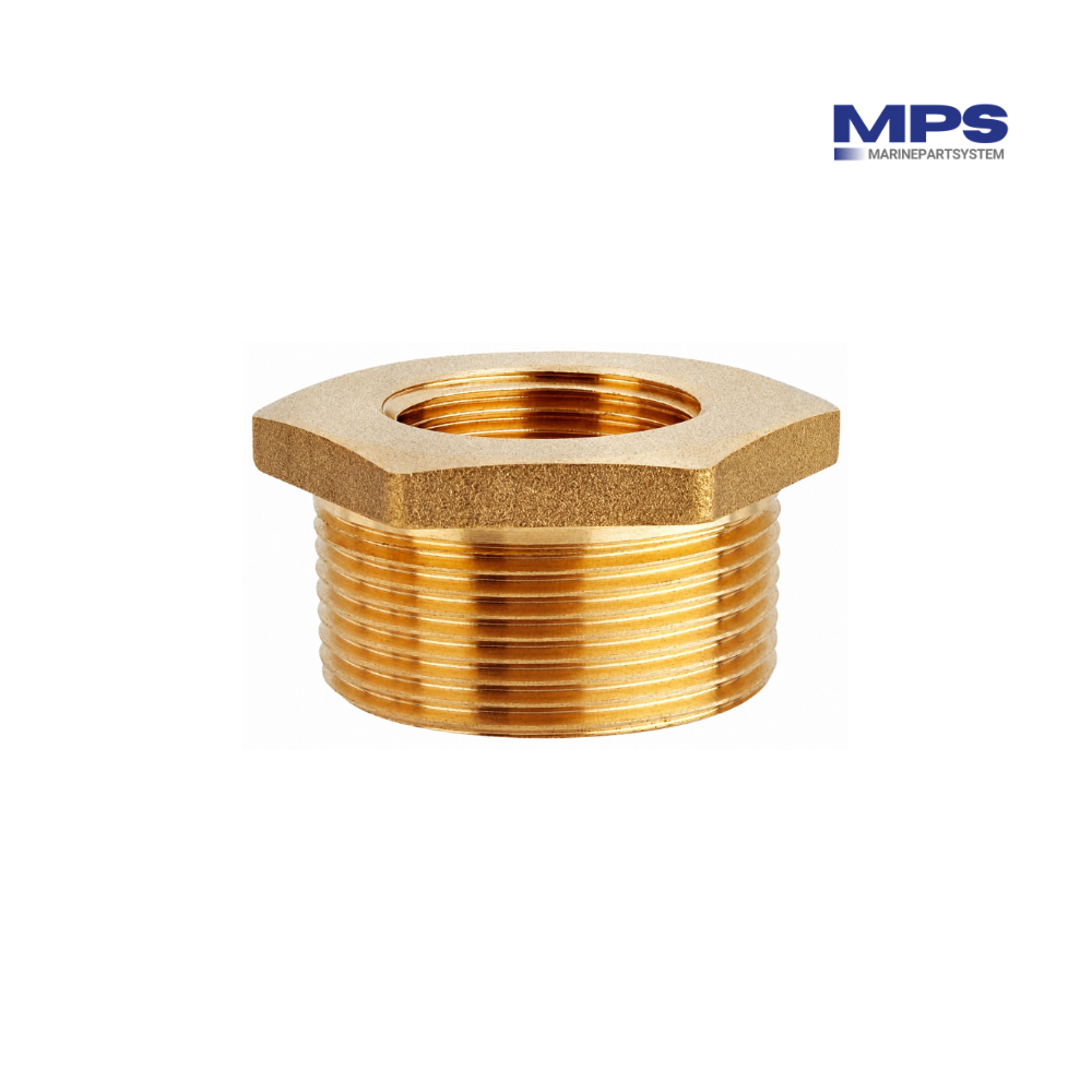 CR-messing verloopbus 3/4" buiten x 1/2" binnen - GS30877