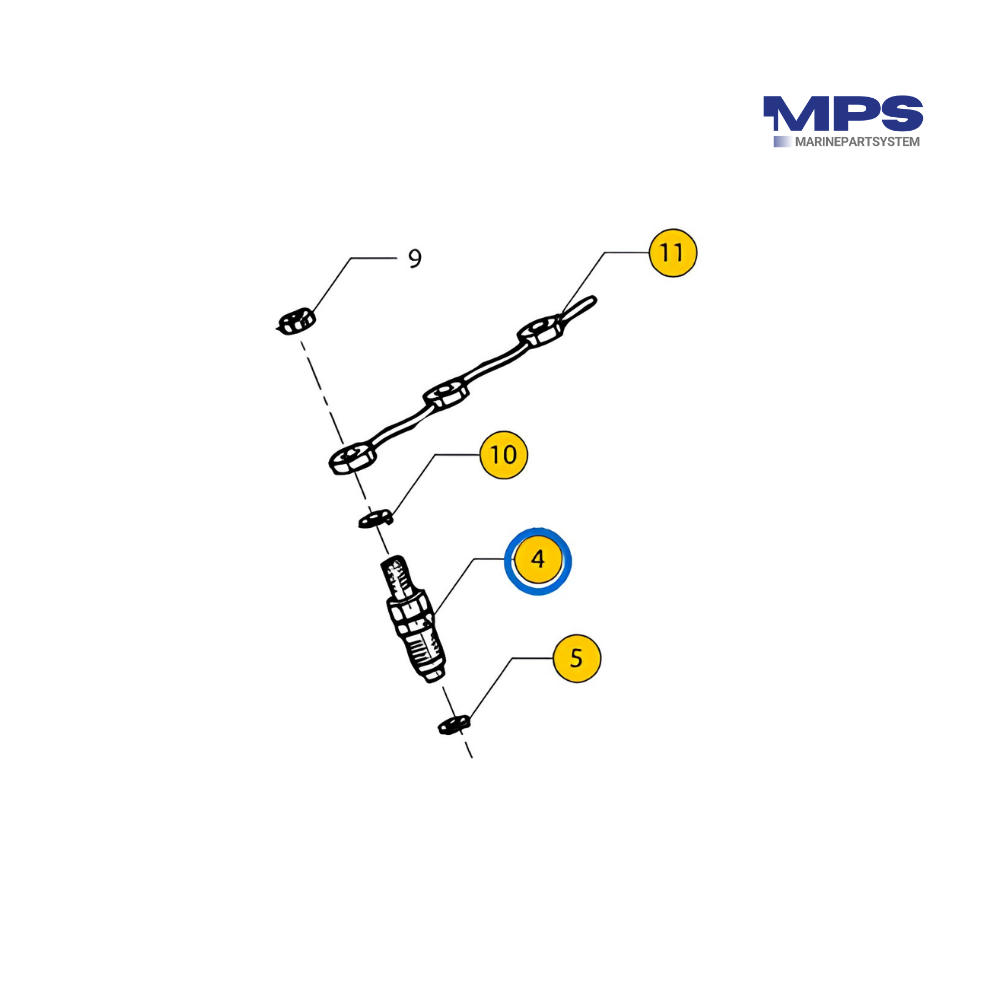Vetus Fuel Injector Nozzle & Holder Assembly - STM9833